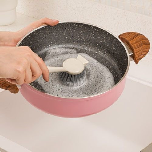 برس شست و شوی دسته دار لیمون (الوان)