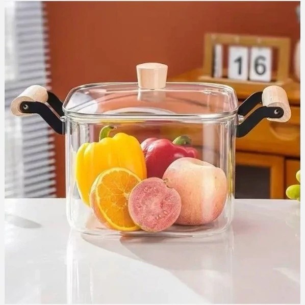 قابلمه پیرکس 4 لیتری  چهار گوش کد8392