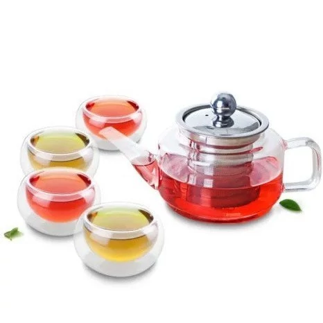 قوری پیرکس 600 میلی لیتر استوانه ای کوچک