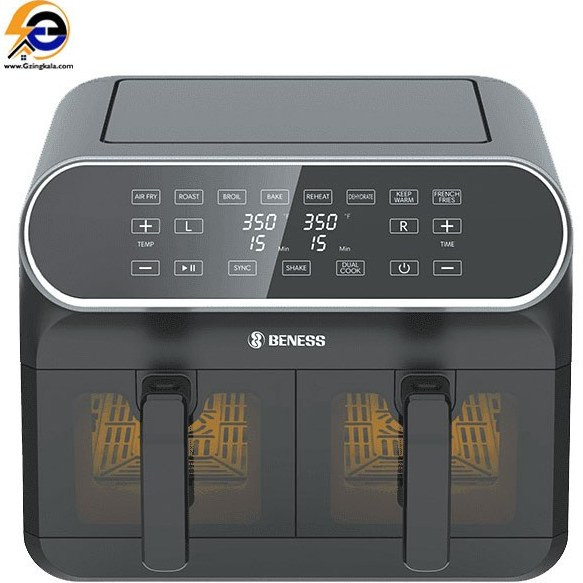سرخ کن بدون روغن بنس مدل BAD-801 ظرفیت 8 لیتری