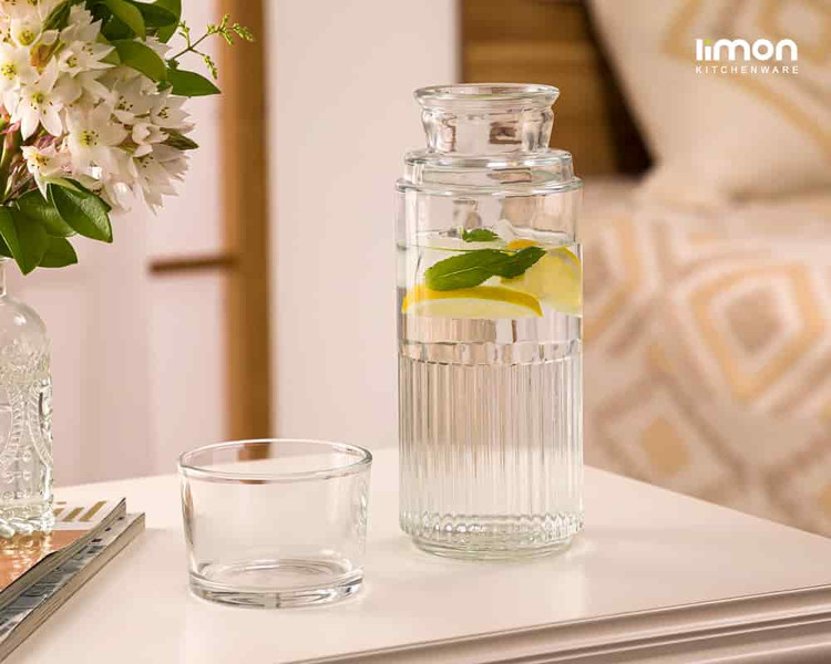 بطری و لیوان 800 میلی لیتر شب لیمون